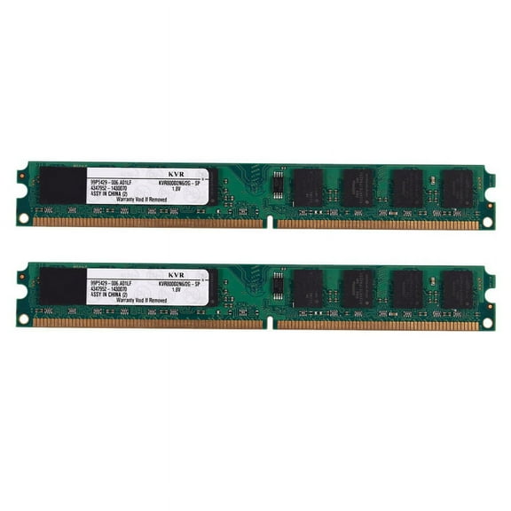 2X 2GB DDR2 PC2-6400 800MHz 240Pin 1.8V Desktop DIMM Memory RAM for , for (2GB/800,S)