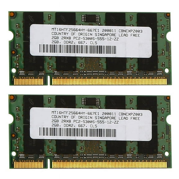 2X 2GB DDR2 RAM Memory 667Mhz PC2 5300 Laptop Ram Memoria 1.8V 200PIN SODIMM for