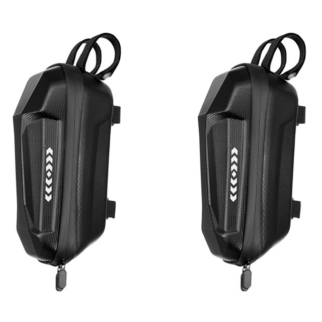 2X 2L Front Storage Hanging Bag EVA Waterproof Electric Scooter Bag