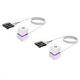 thumbnail image 1 of 2X 2M Portable LED Lights Computer Desktop Switch PC External Start Power On/ Button Extension Cable, RGB Light, 1 of 5