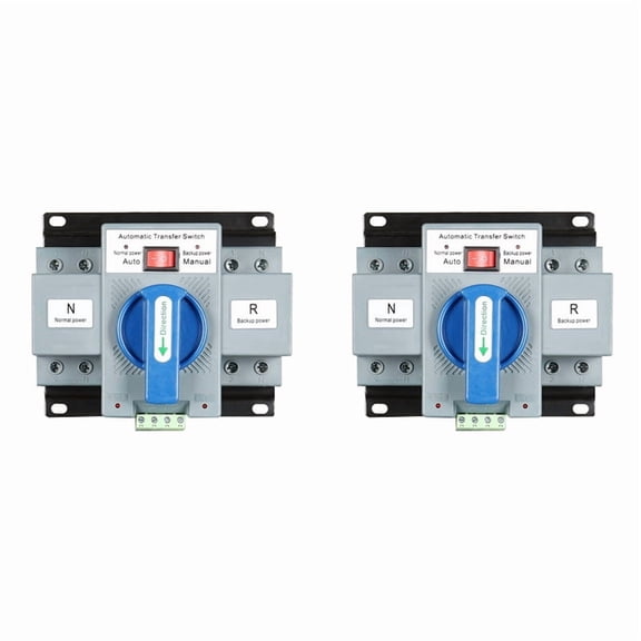 2X 2P 63A 230V MCB Type Dual Power Automatic Transfer Switch ATS Rated Voltage 230V Rated Frequency 50/60Hz