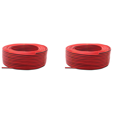 100M Roll 2mm 7 Amp Marine Tinned 2-Core Cable - For Boat LED Light Wiring