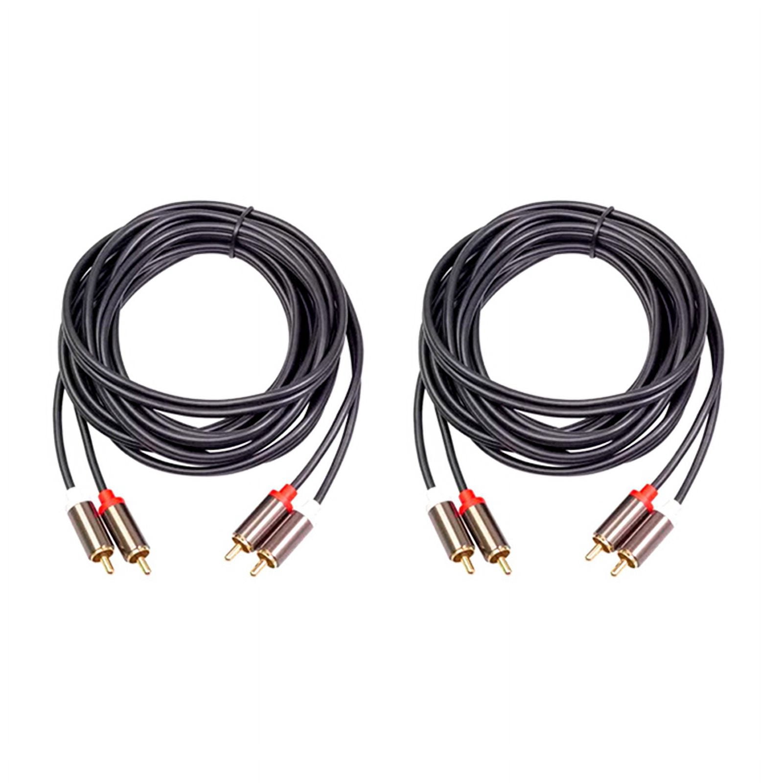 2X 2RCA to 2 RCA Male to Male Audio Cable Gold-Plated RCA Audio Cable ...