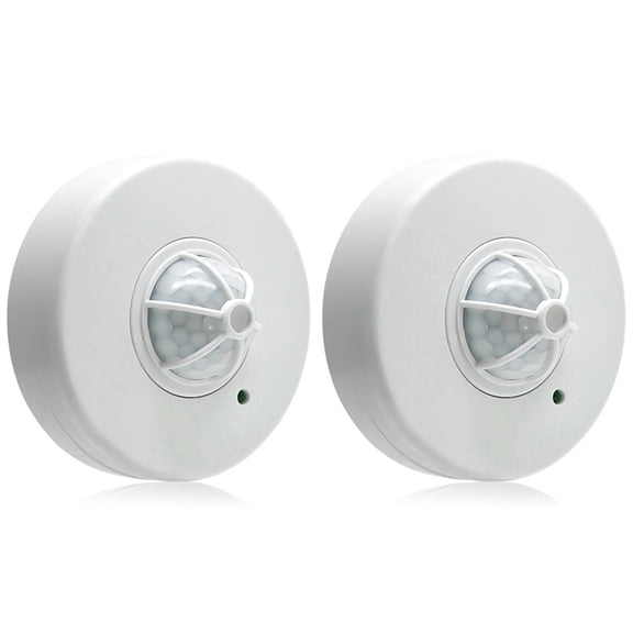 2X 3-12M 360 Degree Ceiling Occupancy Sensor Motion Sensor Light Switch High Sensitive PIR Motion Sensor Switch,2 x Sensor switch,white