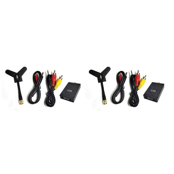2X 3.3G FPV VRX Kit 8CH FPV Video Receiver for FPV RC Racing Drone