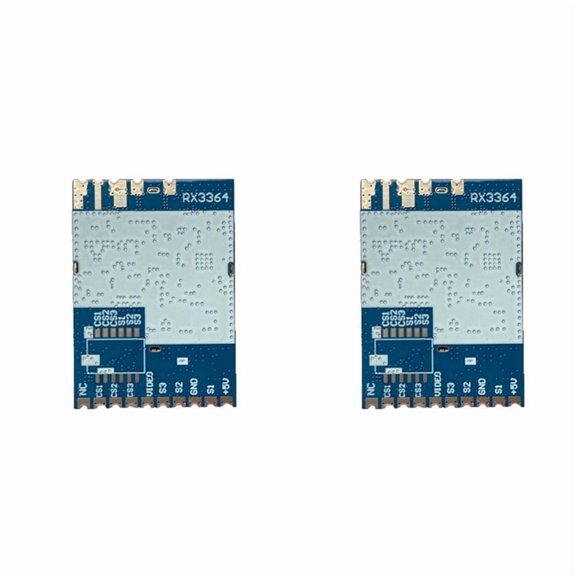 2X 3.3G FPV VRX Module RX3364 Wireless Receiver Module Wireless Analog Receiver FPV Audio Video Transmission Module