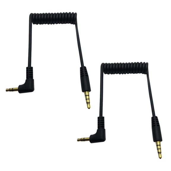 2X 3.5mm Audio Cable - Dual Male TRRS to TRS Universal for Microphones
