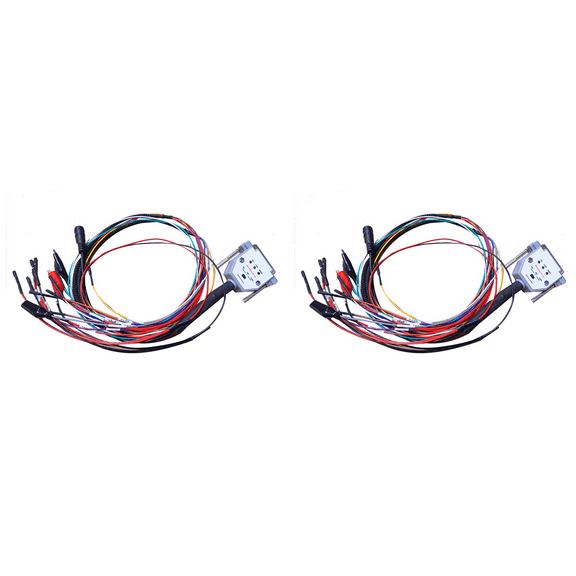 2X 3 LED LIGHTS with Switch Boot Bench Cable DB25 for SM2 PRO+ J2534 VCI Read Write ECU BATT VCC KLINE CAN-L