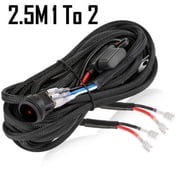 2X 3 LED Work Light Bar Spot Cube Pods Driving Fog Lamp Offroad 4WD White/Wire