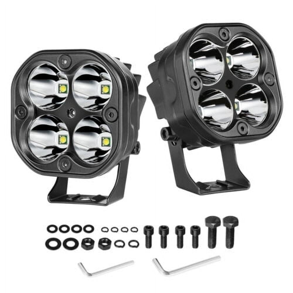 2X 3" LED Work Light Bar Spot Cube Pods Driving Fog Lamp Offroad 4WD ...