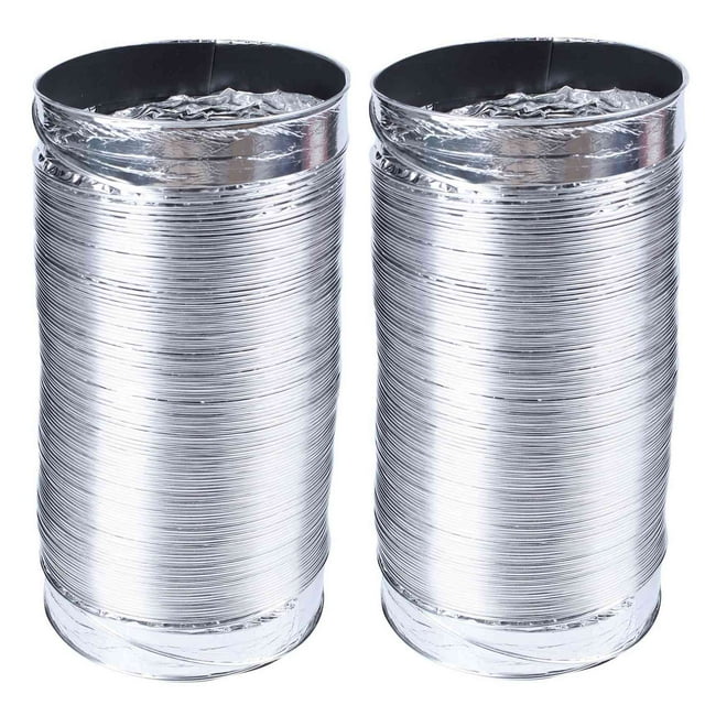 2X 3 Meter Length 100mm/4 Inch Fresh Air System Flexible Aluminum