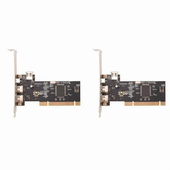 2X 3 Port IEEE 1394 Firewire Card PCI Firewire Adapter IEEE 1394 PCI Controller Card for Desktop PC