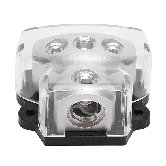2X 3-Way Power Distribution Block 1x0 Gauge in 3x4 Gauge Out Power Distribution Block for Car Audio Splitter