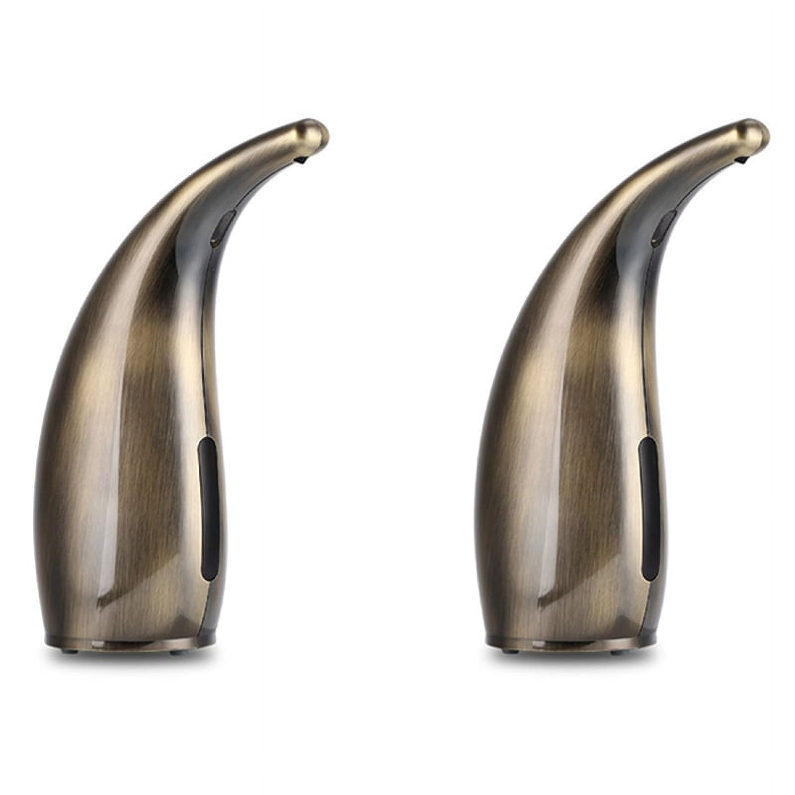2X 300Ml Automatic Soap Dispenser,Touchless Soap Dispenser,Hands-Free Dish Soap Dispenser for Kitchen Hotel Bronze