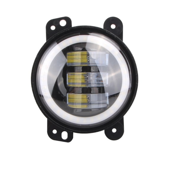 2X 30W 4" Inch Halo CREE LED Fog Light Driving Lamp DRL Jeep JK Wrangler CJ TJ