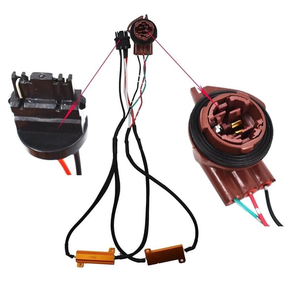 2X 3157 4157 LED Decoder Load Resistor For LED Turn Signal Light Fix Hyper Flash