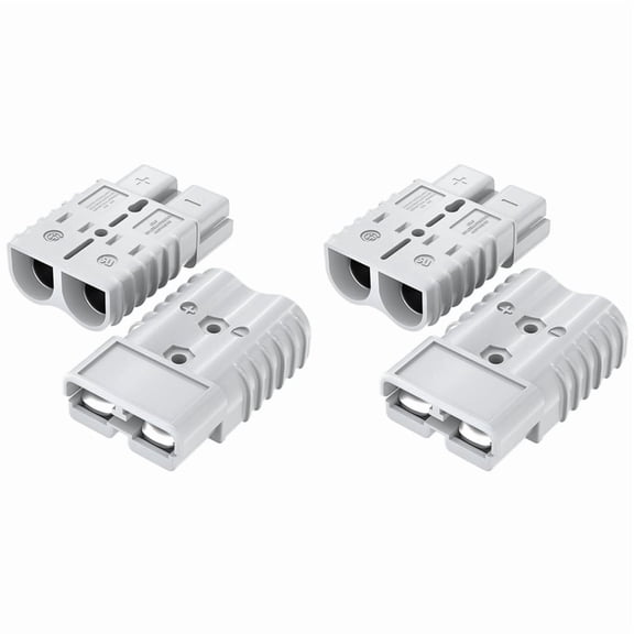 2X 350Amp Battery Quick Connect/Disconnect Connector, Wiring Harness Plug Connector Kit for Car Winch Trailer