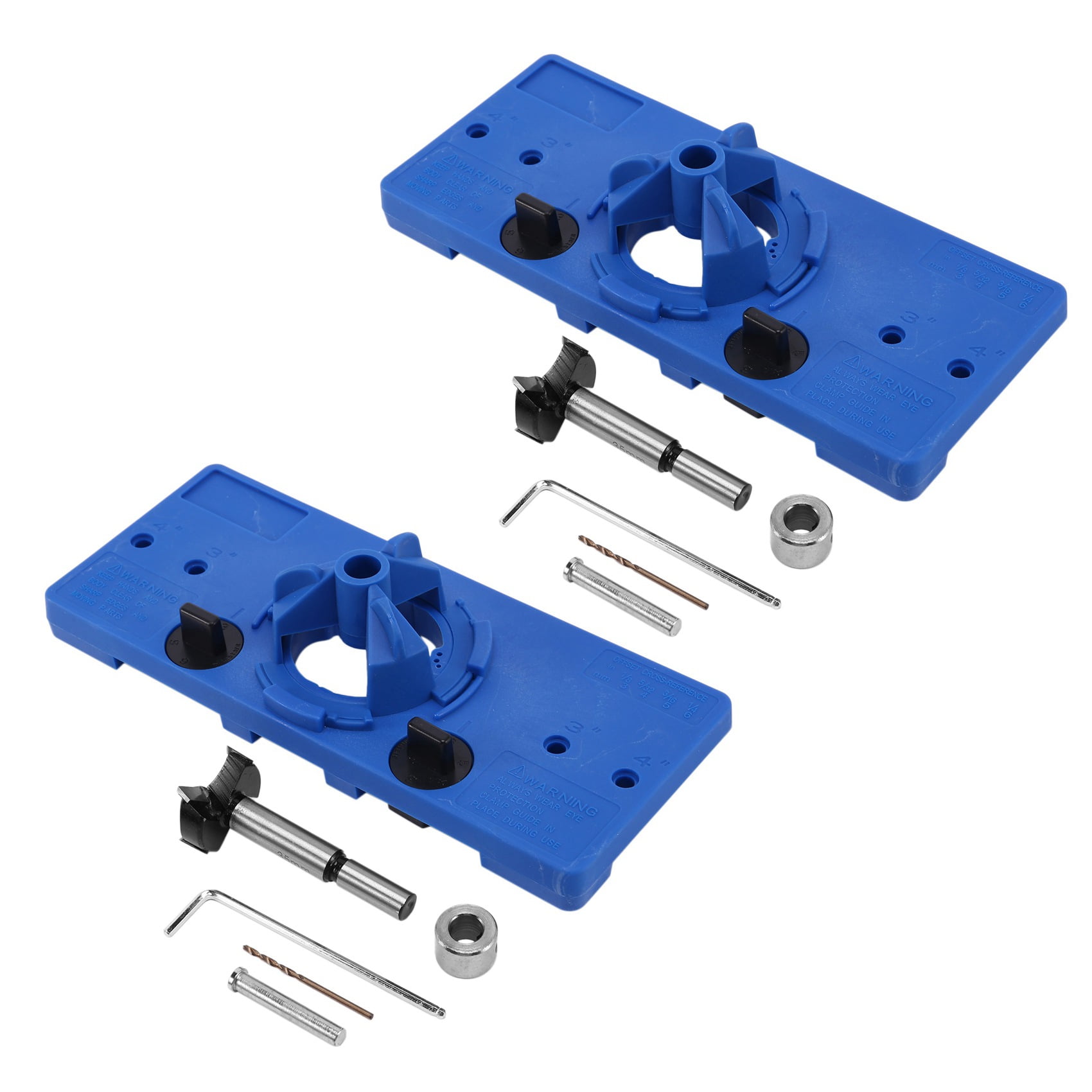 2X 35mm Concealed Hinge Drilling Jigs Hinge Hole Saw Jig Drilling Guide