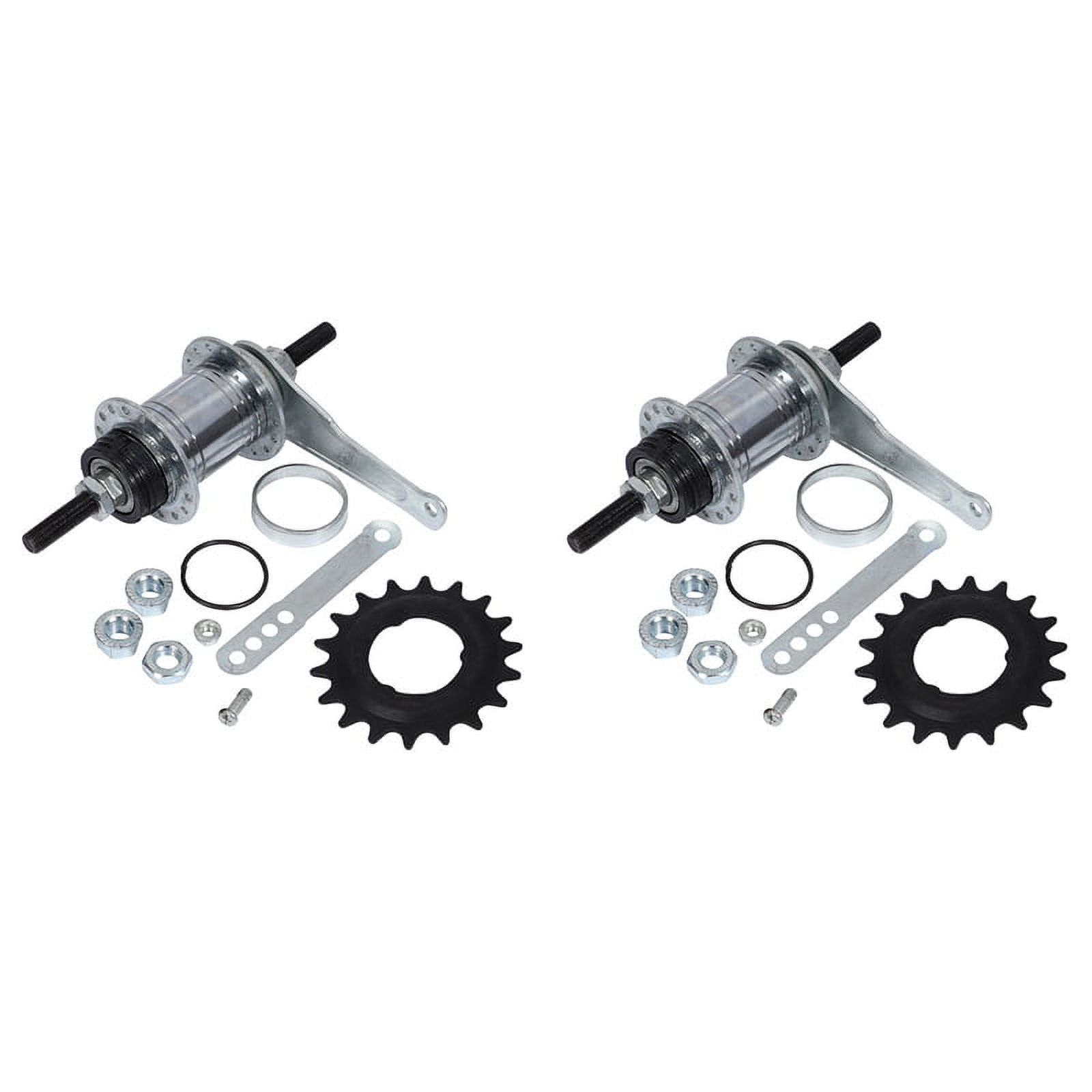 2X 36 Hole Reversing Ride Backwards Brake Fixed Bike Rear Hub Aluminum ...