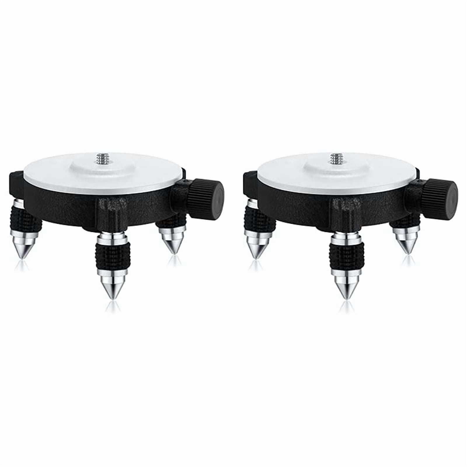 2X 360°Adjust Laser Level Adapter Rotating Base for Laser Level Tripod Connector Pivoting Base Fine Tuning Holder