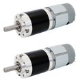 thumbnail image 1 of 2X 385 Planetary Miniature DC Deceleration Motor Speed Regulation Low Noise Small 24V Motor Accessories 372 Rpm, 1 of 5