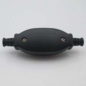 2X 3A 250V 8mm Waterproof in Line Switch Cord Switch IP65 Round Wire Silver Contact Double Cut Switch Dust Switch