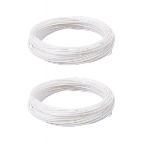 2X 3D Printer Pen Filament 1.75mm PLA 10M(White PLA)