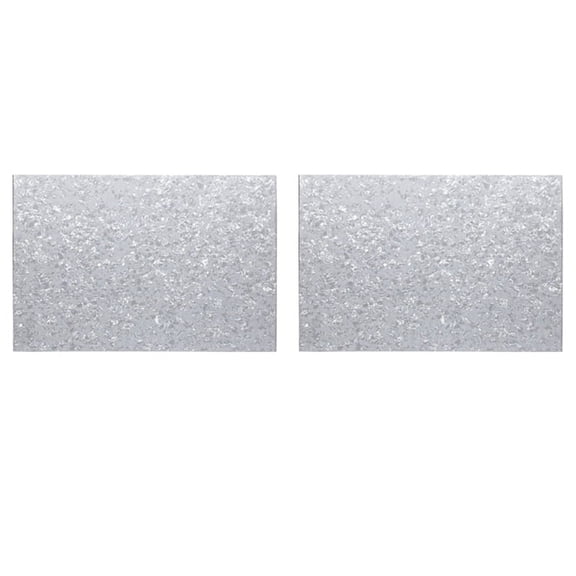2X 3Ply PVC with Pickguard Material Sheet DIY Untrimmed 16.9X11.4X0.09 In, Pearl White
