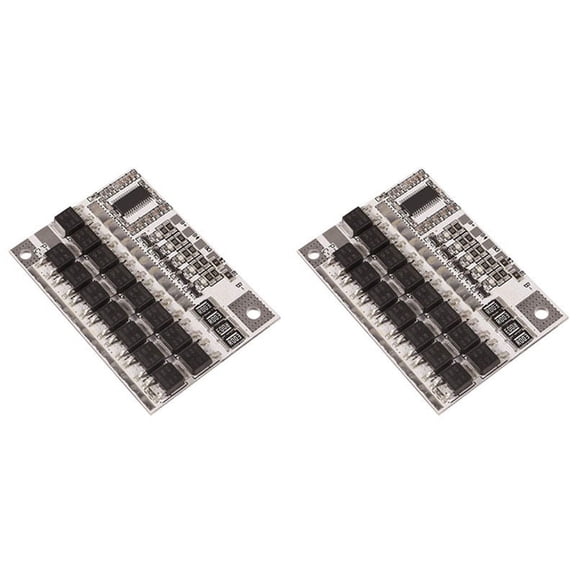 2X 3S 12V 100A Li-Ion LMO Ternary Lithium Battery Protection Circuit Board Li-Polymer Balance Charging Module,2 x Battery protection board,White