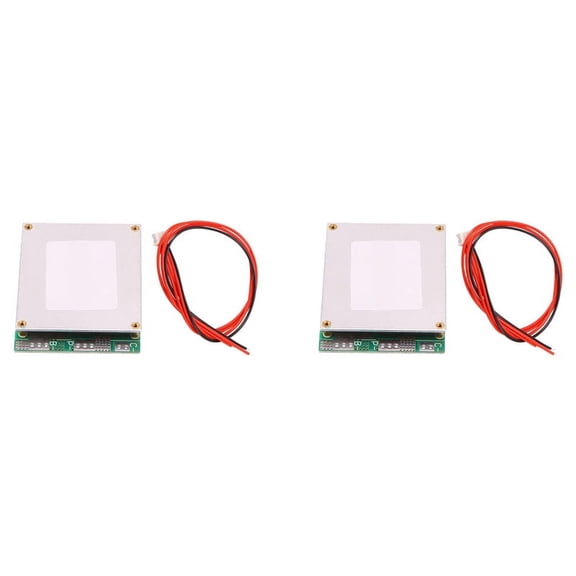 2X 3S 12V 100A Protection Board Ternary Lithium Battery PCB Board with Balance Inverter UPS for E-Bike,2 x Protection Board 2 x cable,silver