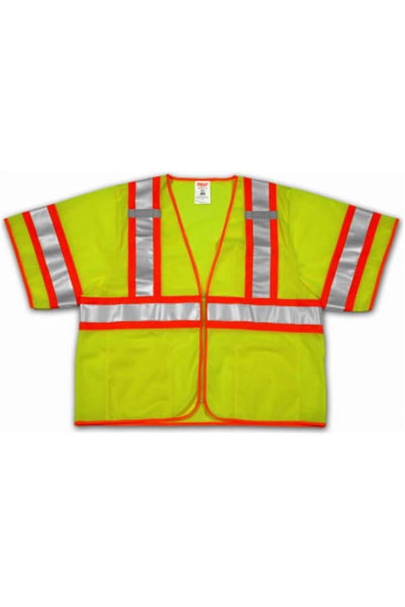 2X/3Xl Yel/Grn Vest