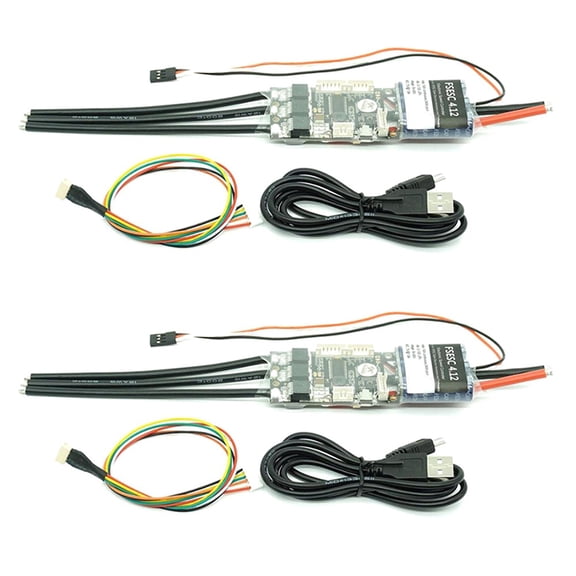 2X 4.12 50A ESC Based on 4.12 Electric Speed Controller for Skateboard/E-Scooter SK8 DIY Accessory