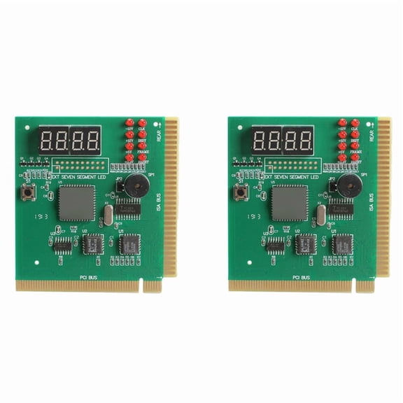 2X 4-Digit LCD PC Analyzer Diagnostic Card Motherboard Post Tester Computer Analysis PCI Card Networking Memory Cpu