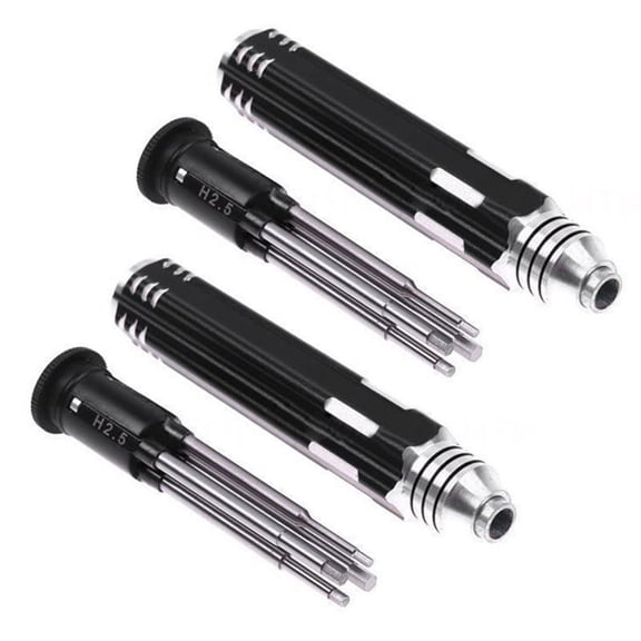 2X 4 In 1 HeXagon Head HeX Screw Driver Tools Set 1.5-3mm Fr RC Helicopter Car