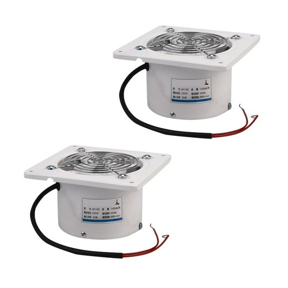 2X 4 Inch 20W Ventilating Exhaust Extractor Fan Window Wall Kitchen Toilet Bathroom Blower Air Clean Cooling Vent ,Easy to Use