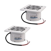 2X 4 Inch 20W Ventilating Exhaust Extractor Fan Window Wall Kitchen Toilet Bathroom Blower Air Clean Cooling Vent ,Rust-Proof