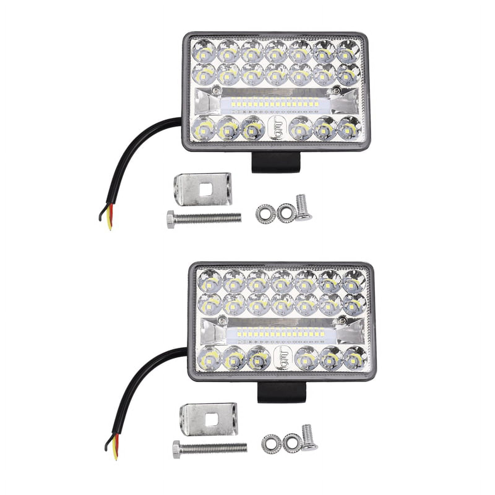 2X 4 Inch Car LED Work Light 108W 36LED Bar Square Spotlight 12V 24V Offroad for Truck Offroad ATV
