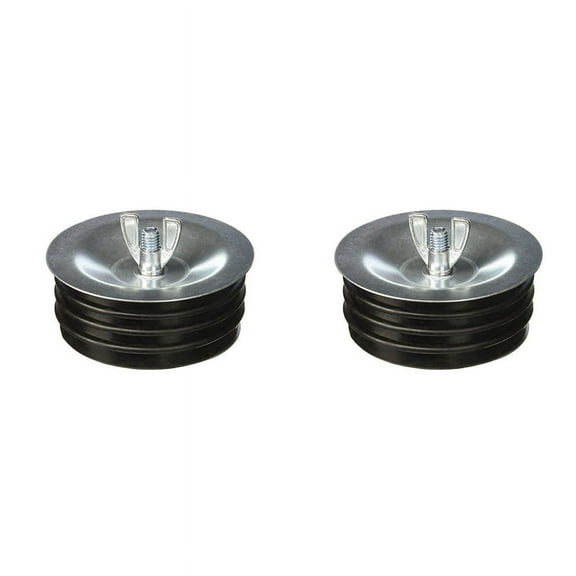 2X 4 Inch Drain Cleaning Cover Utility Expansion Pipe Plug Sewer Pipe Plug Fits Most Pipes Sink Stop Stopper
