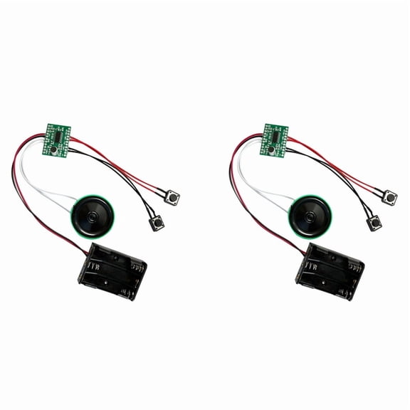 2X 4 Minutes Light-Controll Recording and Sound Module Playback Dry Battery Light-Sensing Recording Play Once