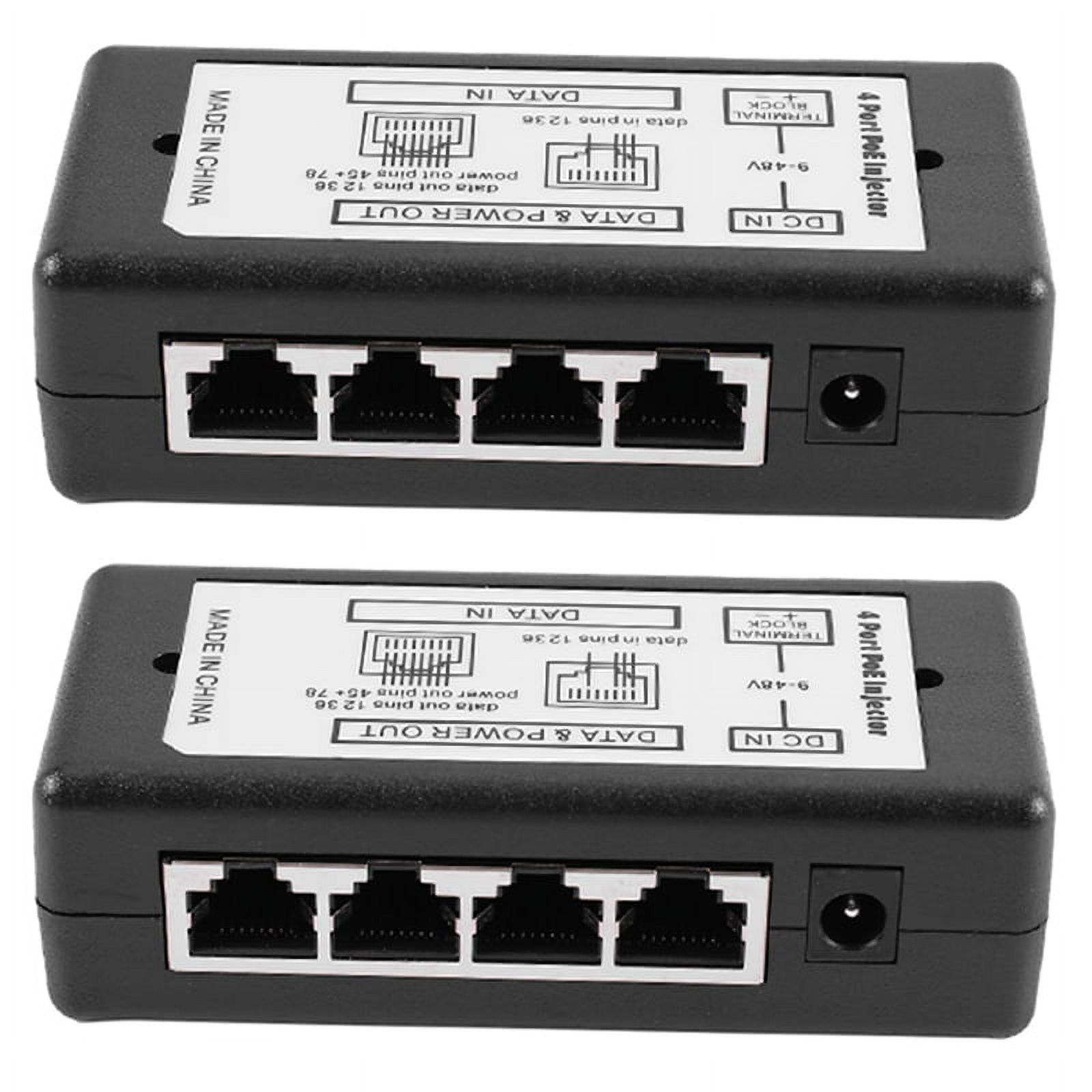 New Lon0167 4PCS RJ45 DC 5-48V Connector POE Injector Power Over Ethernet  Adapter Power Supply(4 STÜCKE RJ45 DC 5-48 ? Stecker POE Injektor Power  Over