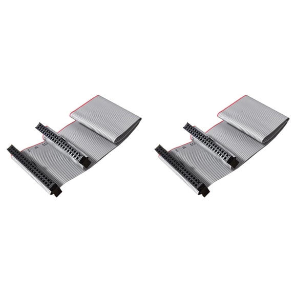 2X 40 Pin Replace Data Cable Female to IDE Dual Row Extension 30cm for Server Hard Disk