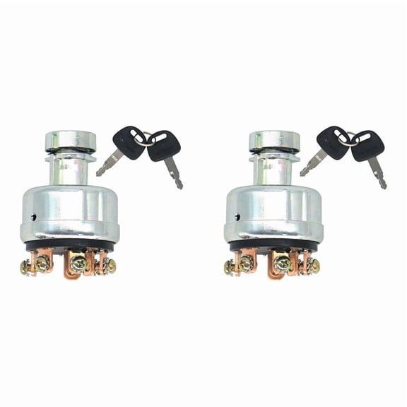 2X 4186743 4186745 Ignition Switch with 4 Keys for  EX160WD EX200 Excavator  Ignition Switch Lock Cylinder