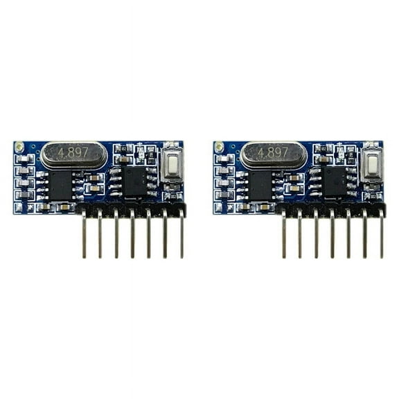 2X 433mhz Superheterodyne Wireless Decoding Receiving Module 4 Channel Output Decoding Receiver for 433 Mhz Remote