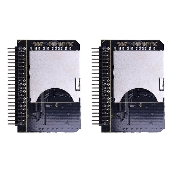 2X 44-Pin Male IDE to SD Card Adapter
