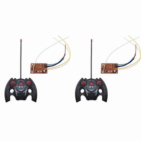 2X 4CH RC 27MHz Circuit Remote Control PCB Transmitter and Receiver Board with Antenna Radio System Car Accessories