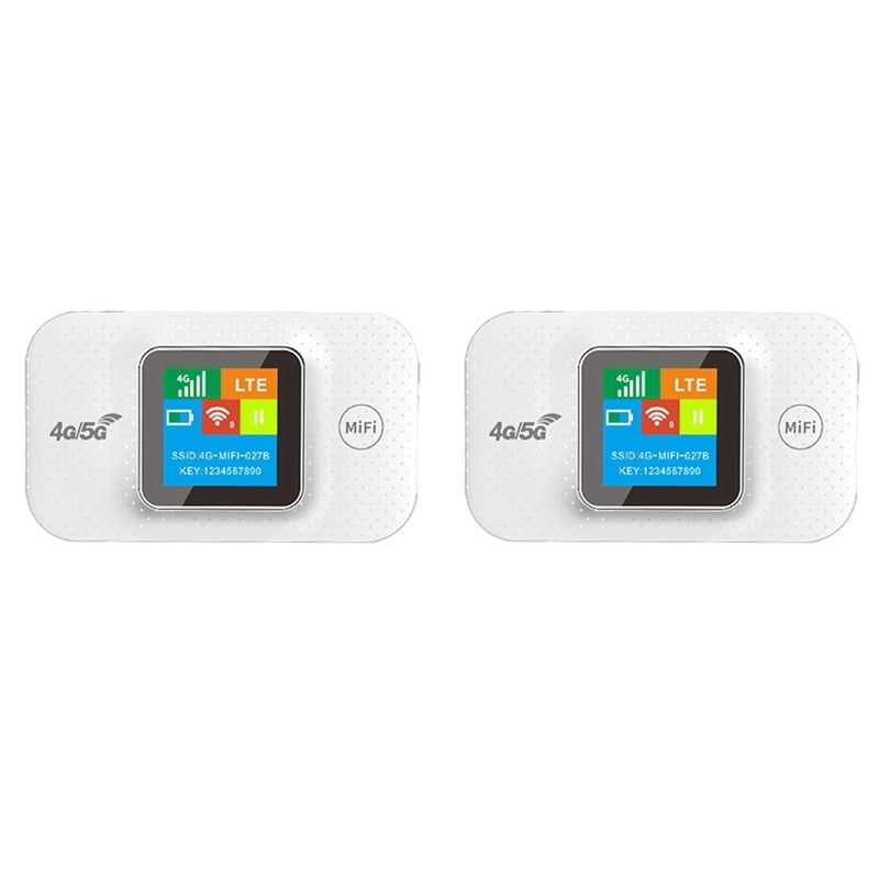 2X 4G/5G Mobile Hotspot WIFI Router 4G LTE Router Repeater Pocket Modem with Sim Card Slot Wide Coverage Asian Version