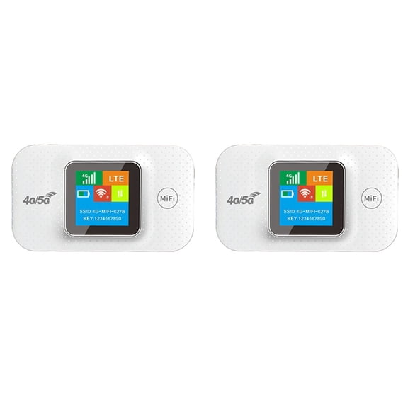 2X 4G/5G Mobile Hotspot WIFI Router 4G LTE Router Repeater Pocket Modem with Sim Card Slot Wide Coverage Asian Version