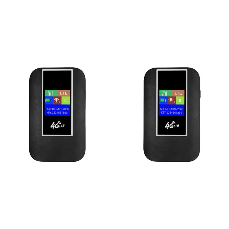 2X 4G LTE Mobile WiFi Router with SIM Card Slot 150Mbps Pocket Hotspot Portable WiFi Router for Home  RV Camping E