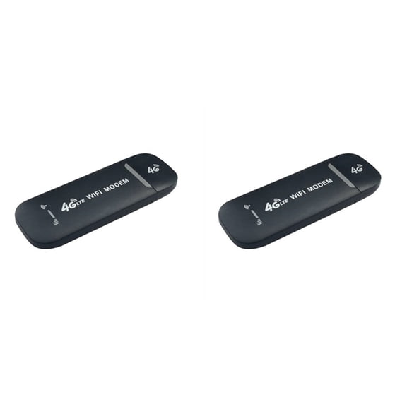 2X 4G WiFi Router USB Plug and Play LTE Hotspot with Stable Connection for Up to 10 Users Easy Micro-SIM Card Insertion