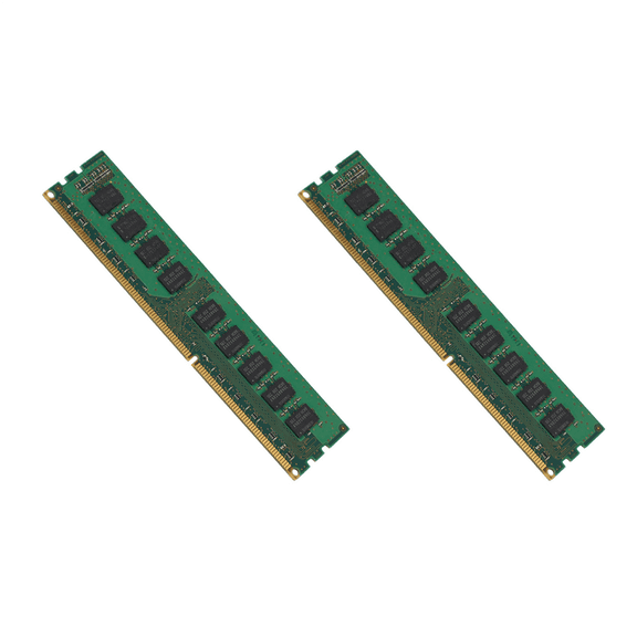 2X 4GB DDR3 1333MHz ECC Memory 2RX8 PC3-10600E 1.5V RAM Unbuffered for Server Workstation,2 x RAM,green